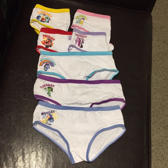 Disney Other - Little Girls Size 6 Inside Out Underwear NEW!